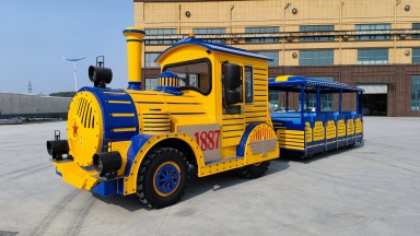 兒童觀光無軌小火車,無軌觀光小火車多少錢,游樂