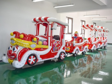 小丑款無軌觀光小火車,無軌觀光小火車,兒童小火