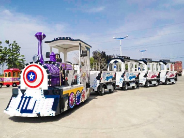 海豚無軌觀光小火車,無軌觀光小火車廠家,景區(qū)無