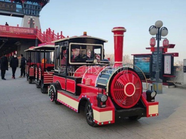 咸陽湖古渡廊橋惠民號(hào)小火車