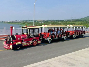 淄博上坡地大型無軌觀光火車